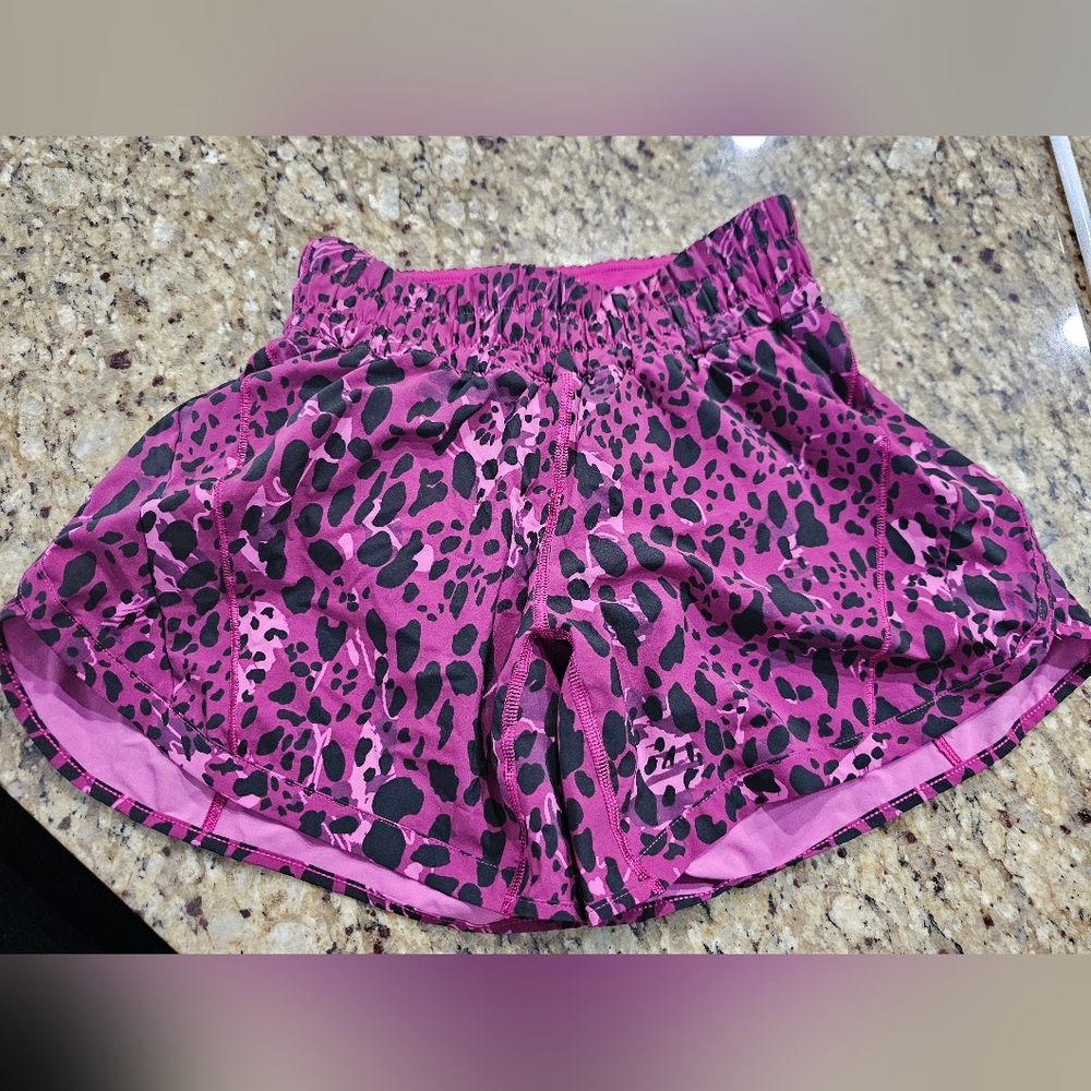 lululemon athletica Pink and Black Athletic Shorts